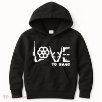 Love To Bang Funny Gun Bullets Kids Hoodie thumb 0