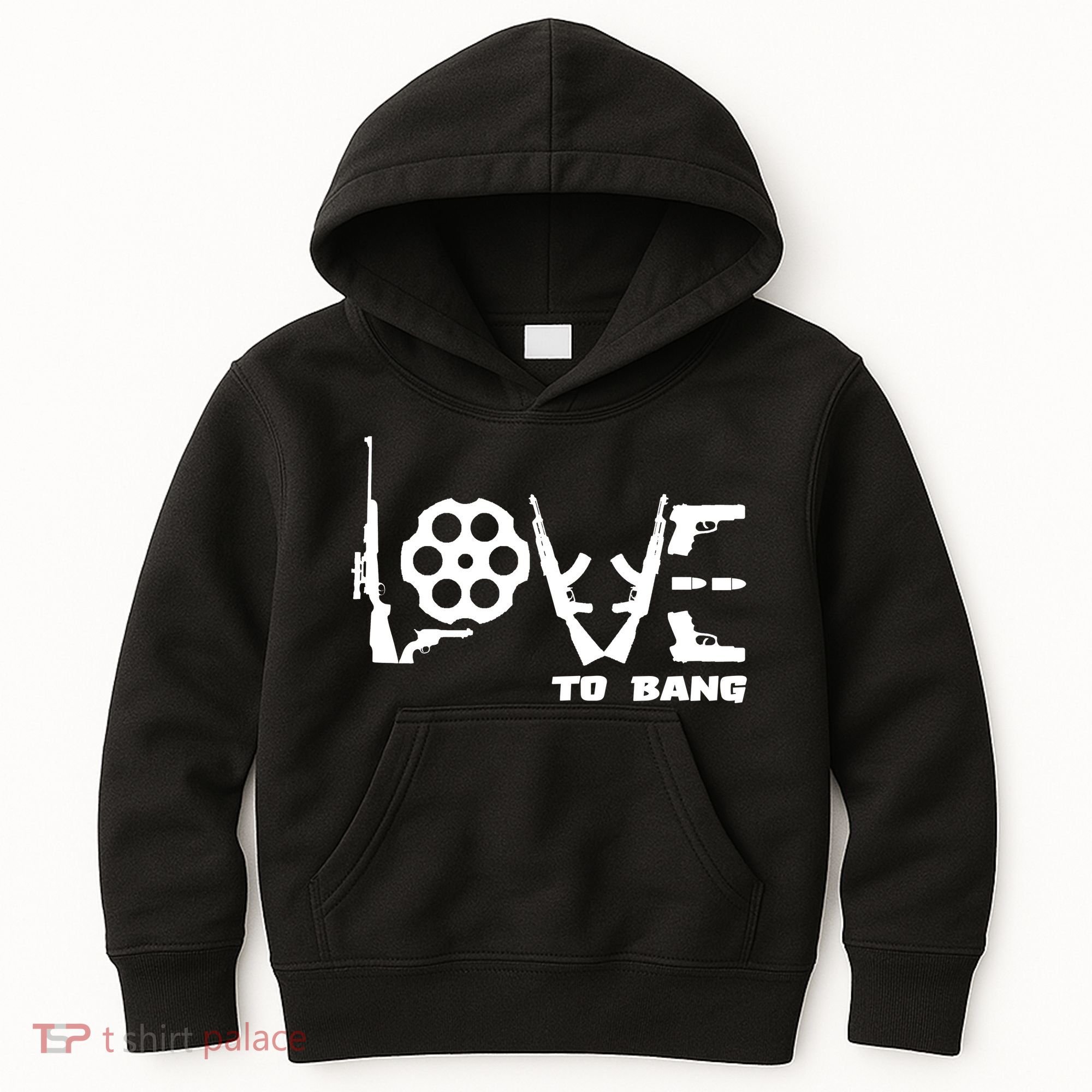 Love To Bang Funny Gun Bullets Kids Hoodie