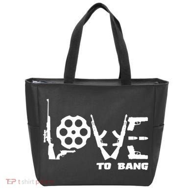 Love To Bang Funny Gun Bullets Tote Bag