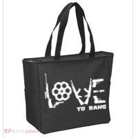 Love To Bang Funny Gun Bullets Tote Bag thumb 2