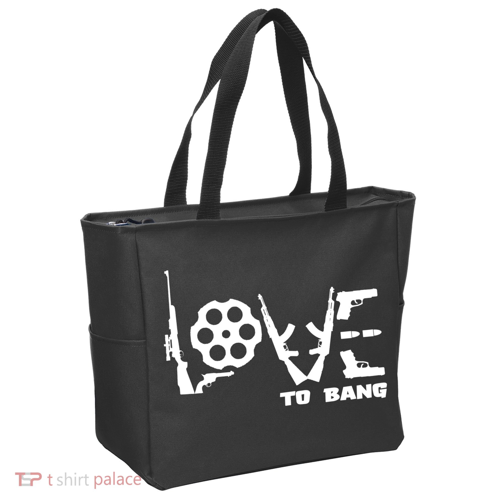 Love To Bang Funny Gun Bullets Tote Bag