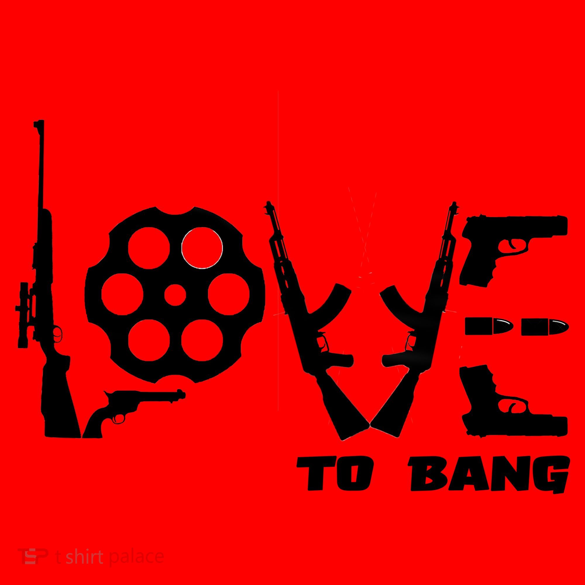 Love To Bang Funny Gun Bullets Santa Hat