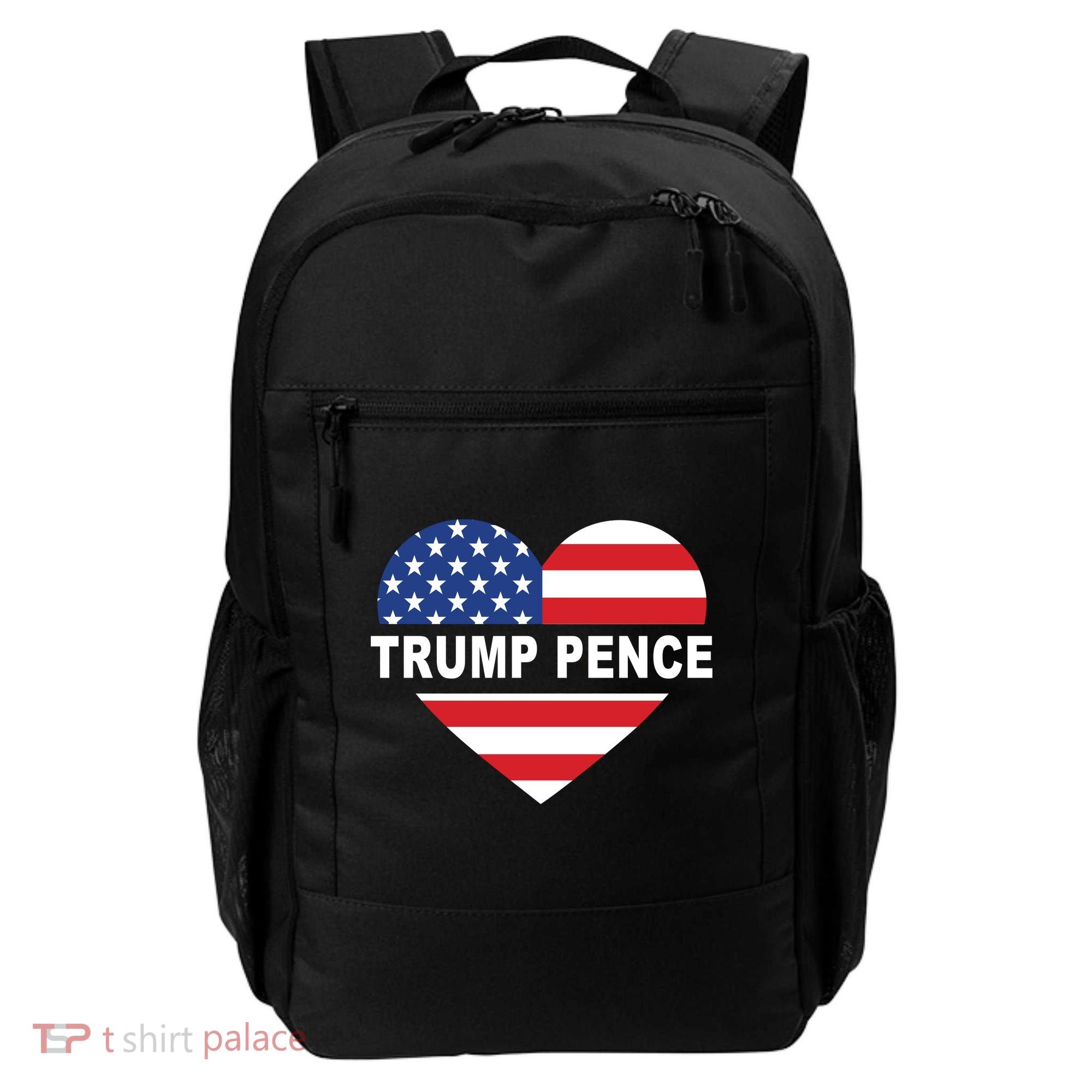 Love Trump Pence USA Heart Backpack
