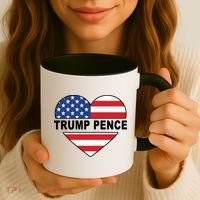 Love Trump Pence USA Heart Coffee Mug thumb 3