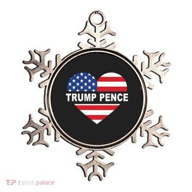 Love Trump Pence USA Heart Ornament