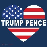 Love Trump Pence USA Heart Long Sleeve Shirt thumb 2