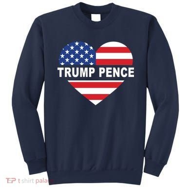 Love Trump Pence USA Heart Sweatshirt