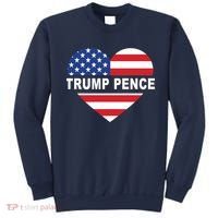 Love Trump Pence USA Heart Sweatshirt thumb 0