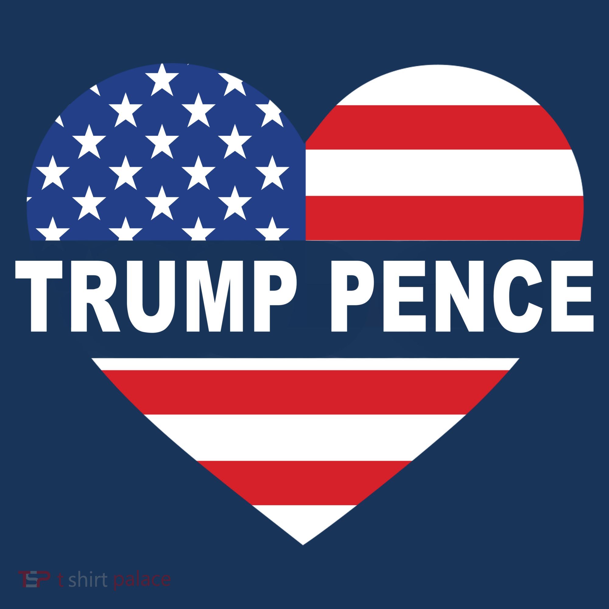 Love Trump Pence USA Heart Sweatshirt