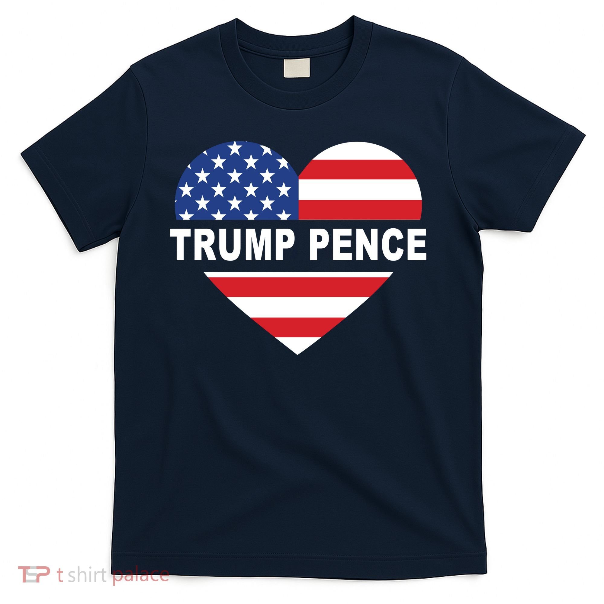 Love Trump Pence USA Heart T-Shirt