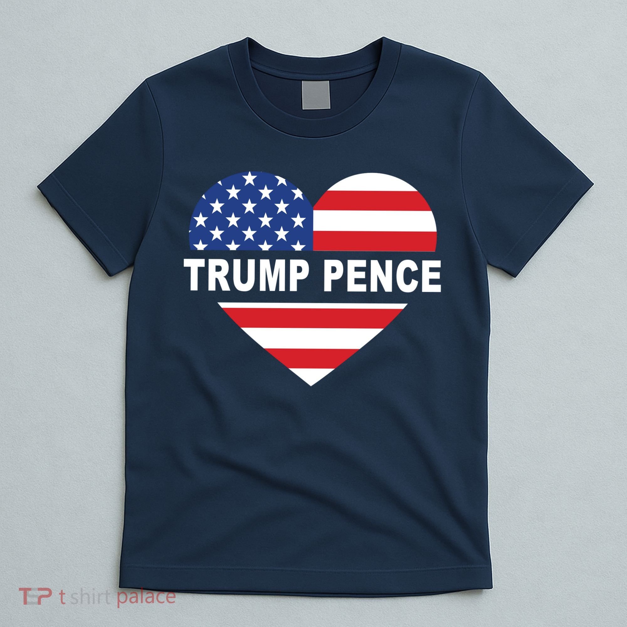 Love Trump Pence USA Heart T-Shirt