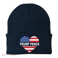 Love Trump Pence USA Heart Beanie thumb 0