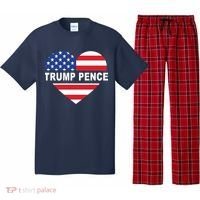 Love Trump Pence USA Heart Pajama Set thumb 0