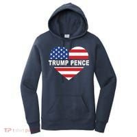 Love Trump Pence USA Heart Women's Hoodie thumb 0