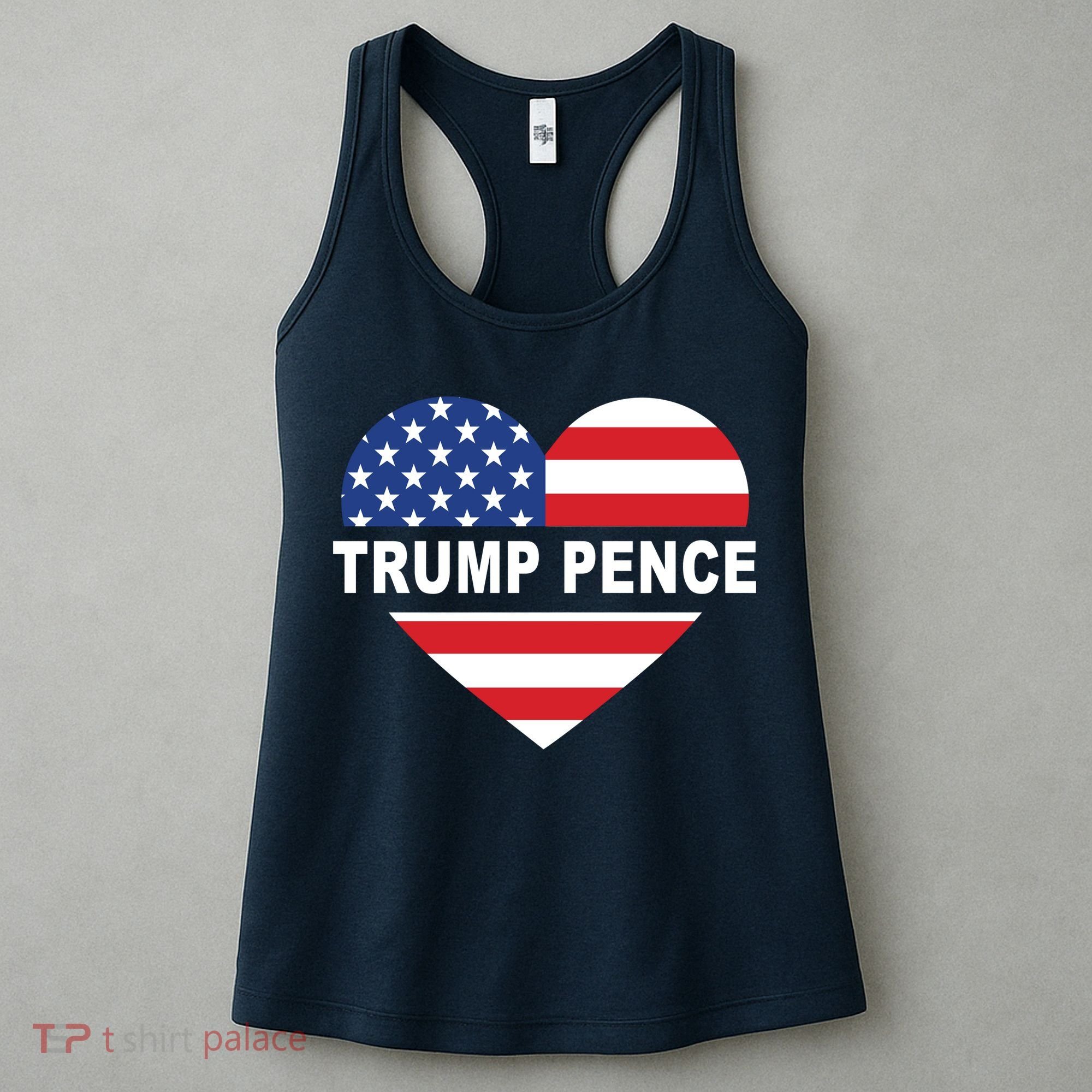 Love Trump Pence USA Heart Women's Tank Top