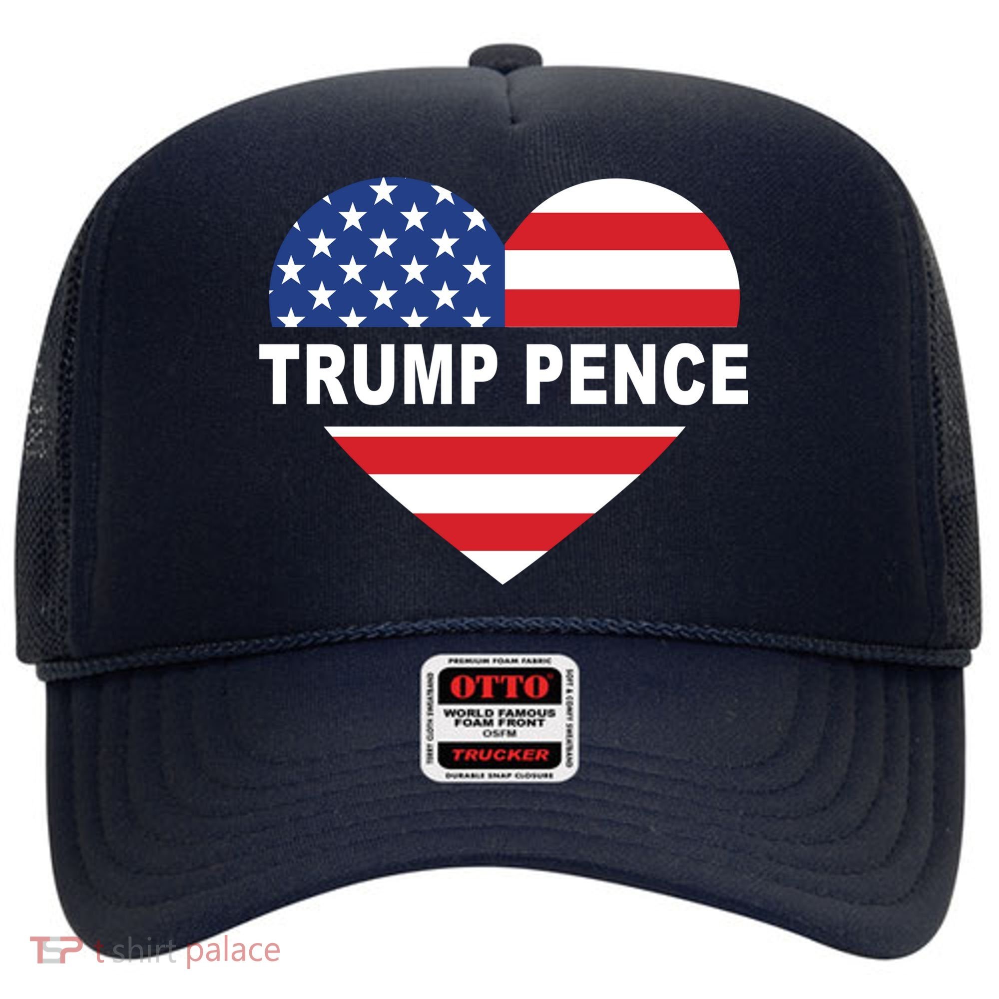 Love Trump Pence USA Heart Hat