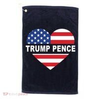 Love Trump Pence USA Heart Golf Towel thumb 0