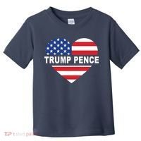 Love Trump Pence USA Heart Toddler T-Shirt thumb 0