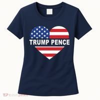Love Trump Pence USA Heart Women's T-Shirt thumb 0