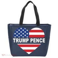 Love Trump Pence USA Heart Tote Bag thumb 0