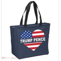 Love Trump Pence USA Heart Tote Bag thumb 2