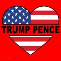 Love Trump Pence USA Heart Santa Hat thumb 1