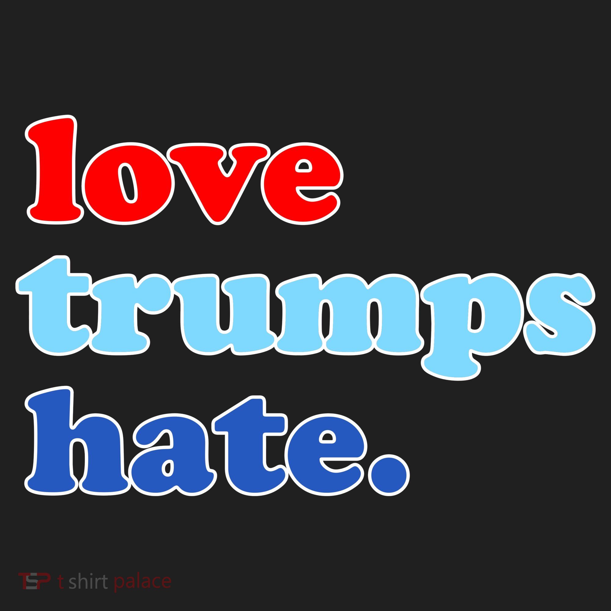 Love Trumps Hate. Anti-Trump Not My President Women's Sweatshirt