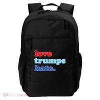 Love Trumps Hate. Anti-Trump Not My President Backpack thumb 0
