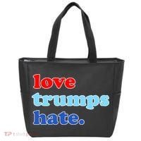 Love Trumps Hate. Anti-Trump Not My President Tote Bag thumb 0