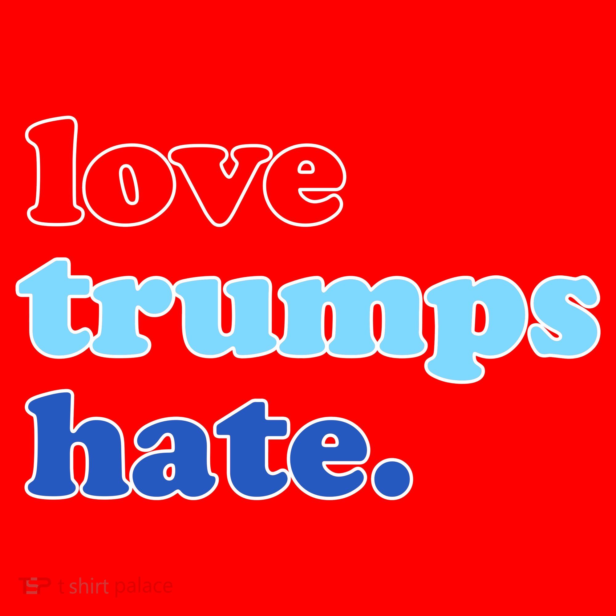 Love Trumps Hate. Anti-Trump Not My President Santa Hat