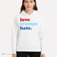 Love Trumps Hate. Anti-Trump Not My President Hoodie thumb 5