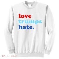 Love Trumps Hate. Anti-Trump Not My President Sweatshirt thumb 0