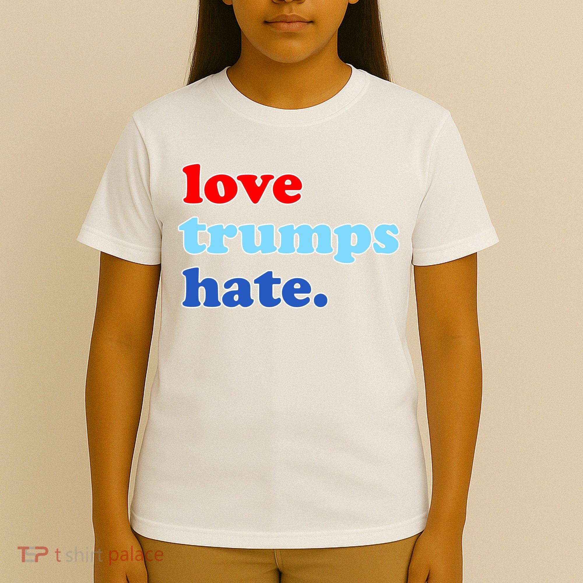 Love Trumps Hate. Anti-Trump Not My President T-Shirt