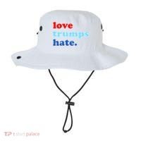 Love Trumps Hate. Anti-Trump Not My President Bucket Hat thumb 0