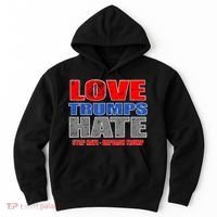 Love Trumps Hate Anti Trump Impeach Not My President Hoodie thumb 0
