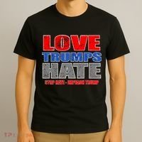 Love Trumps Hate Anti Trump Impeach Not My President T-Shirt thumb 3