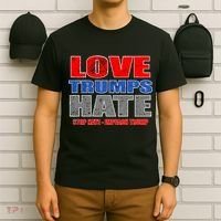 Love Trumps Hate Anti Trump Impeach Not My President T-Shirt thumb 6
