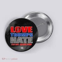 Love Trumps Hate Anti Trump Impeach Not My President Button thumb 0