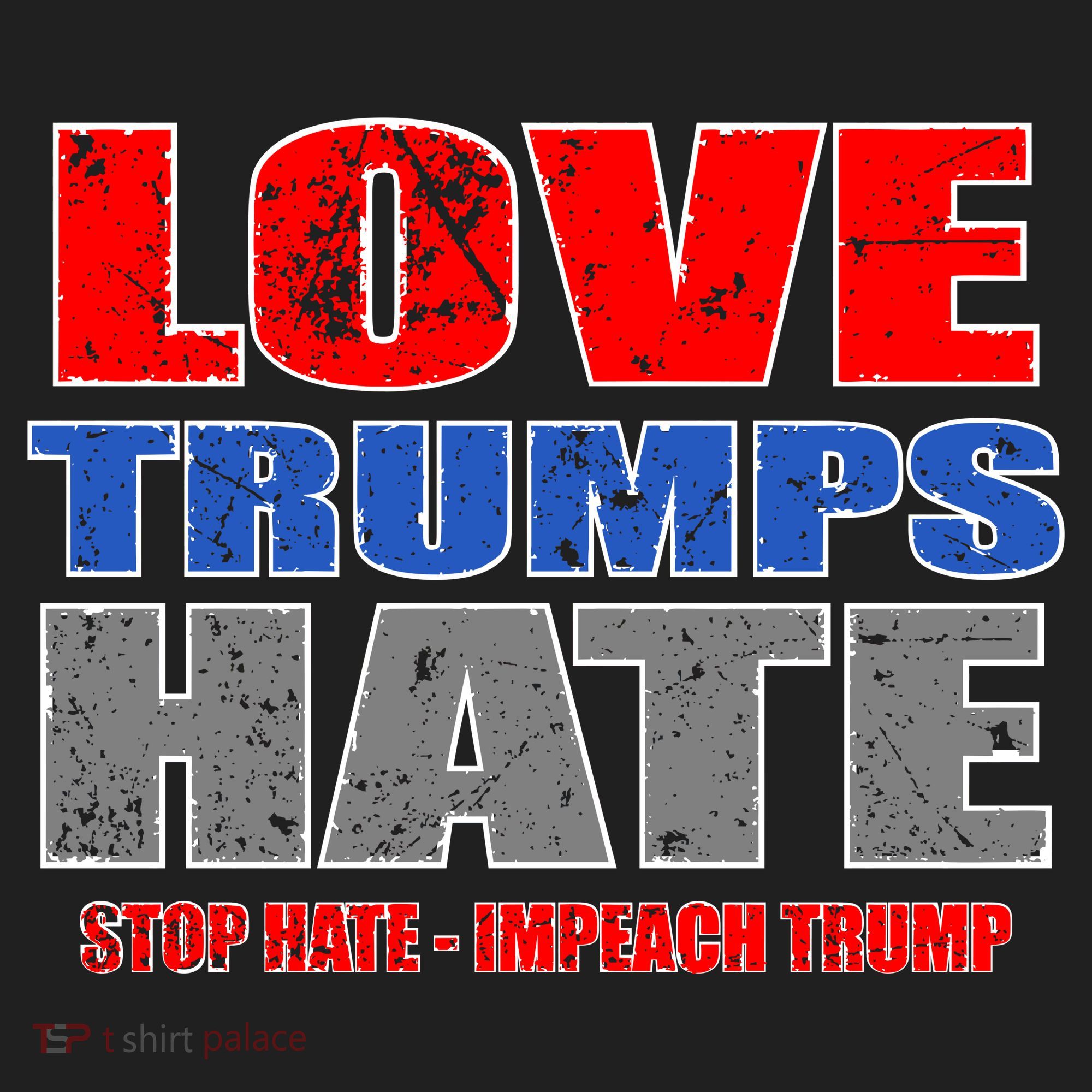 Love Trumps Hate Anti Trump Impeach Not My President Beanie
