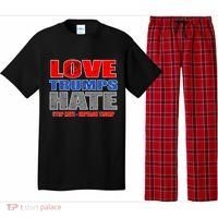 Love Trumps Hate Anti Trump Impeach Not My President Pajama Set thumb 0