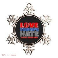 Love Trumps Hate Anti Trump Impeach Not My President Ornament thumb 0