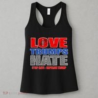 Love Trumps Hate Anti Trump Impeach Not My President Women's Tank Top thumb 3
