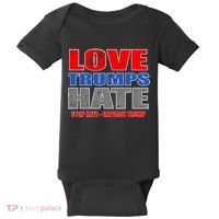 Love Trumps Hate Anti Trump Impeach Not My President Baby Bodysuit thumb 0