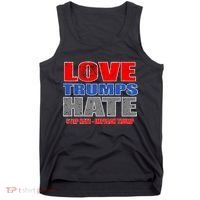 Love Trumps Hate Anti Trump Impeach Not My President Tank Top thumb 0