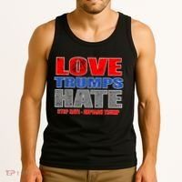 Love Trumps Hate Anti Trump Impeach Not My President Tank Top thumb 3