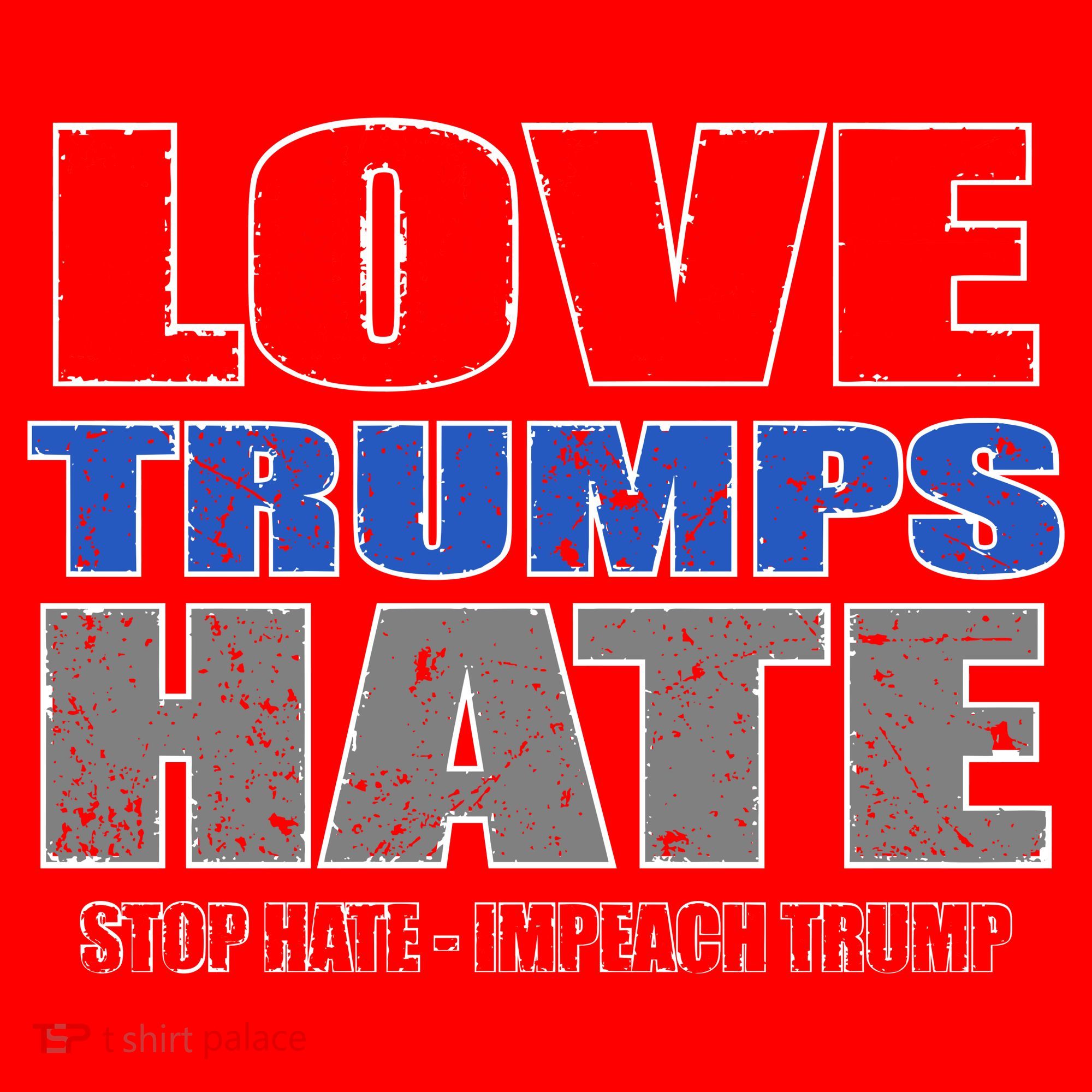 Love Trumps Hate Anti Trump Impeach Not My President Santa Hat