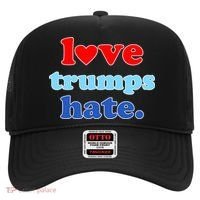 Love Trumps Hate Heart Anti Trump Not My President Hat thumb 0