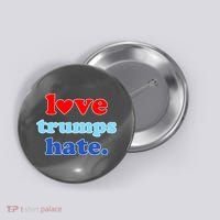 Love Trumps Hate Heart Anti Trump Not My President Button thumb 0