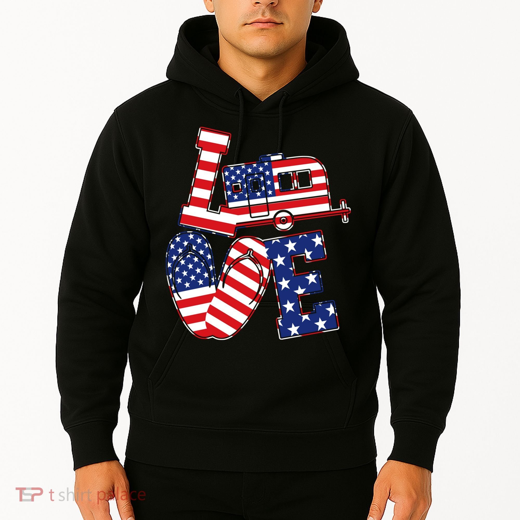 Love USA Camping  Hoodie