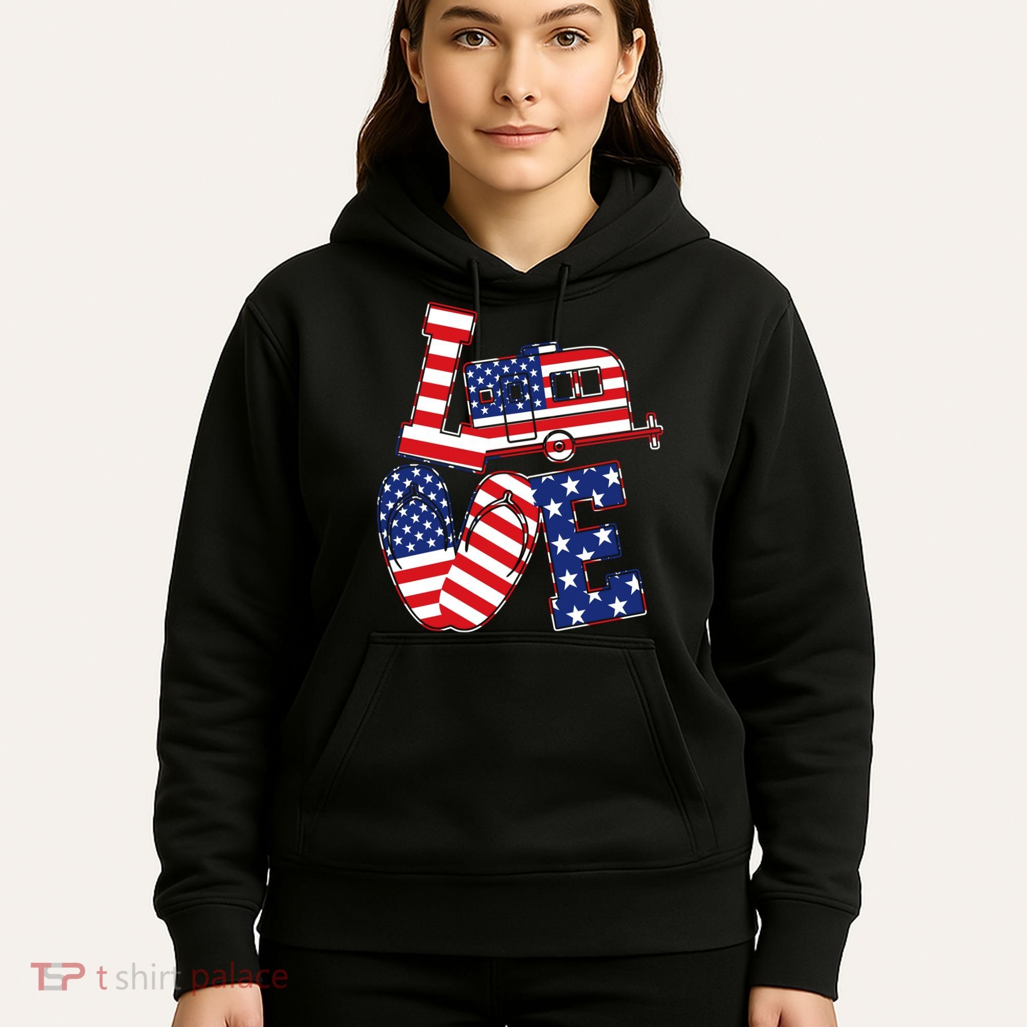 Love USA Camping  Hoodie